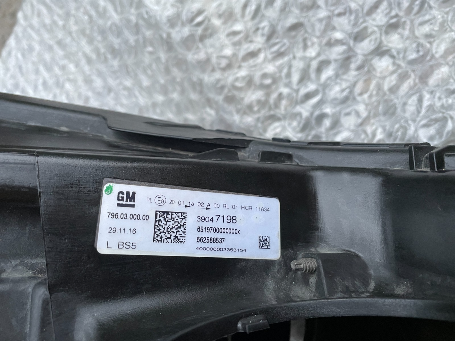 Original Opel Astra LED Scheinwerfer links 3904719814