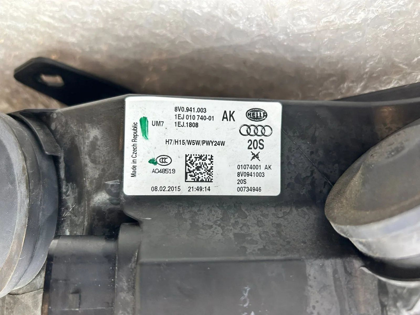 Original Audi A3 Scheinwerfer Frontscheinwerfer links 8V0941003