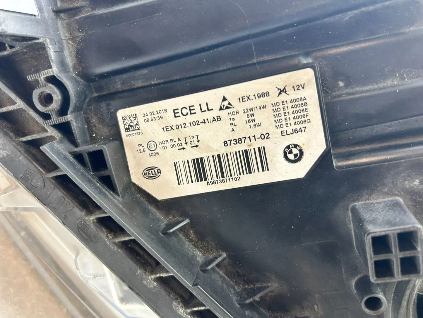 Original BMW 3er F30 F31 LED Scheinwerfer links 8738711