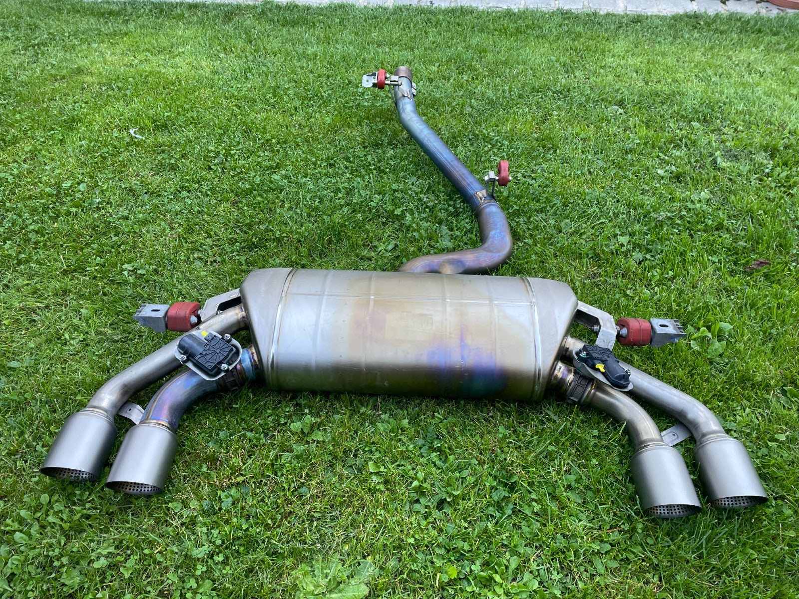 Original VW Golf 7 R Troc Akrapovic Abgasanlage Auspuff Titan 5Q6253611DK1