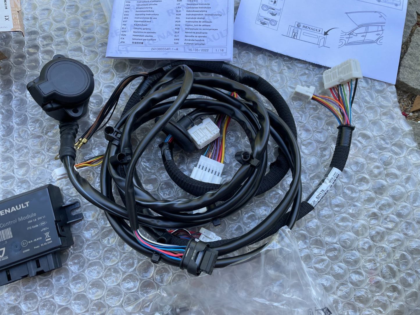 Original E-Satz 13-polig Anhänger einklappbar für Renault Austral 241D89554R1