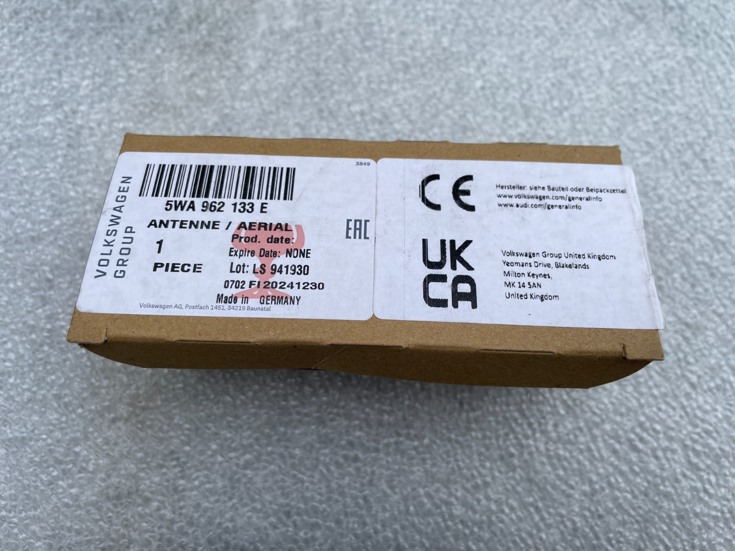 Original VW Audi Seat Skoda Antenne Steuergerät Keyless Kessy 5WA962133E4