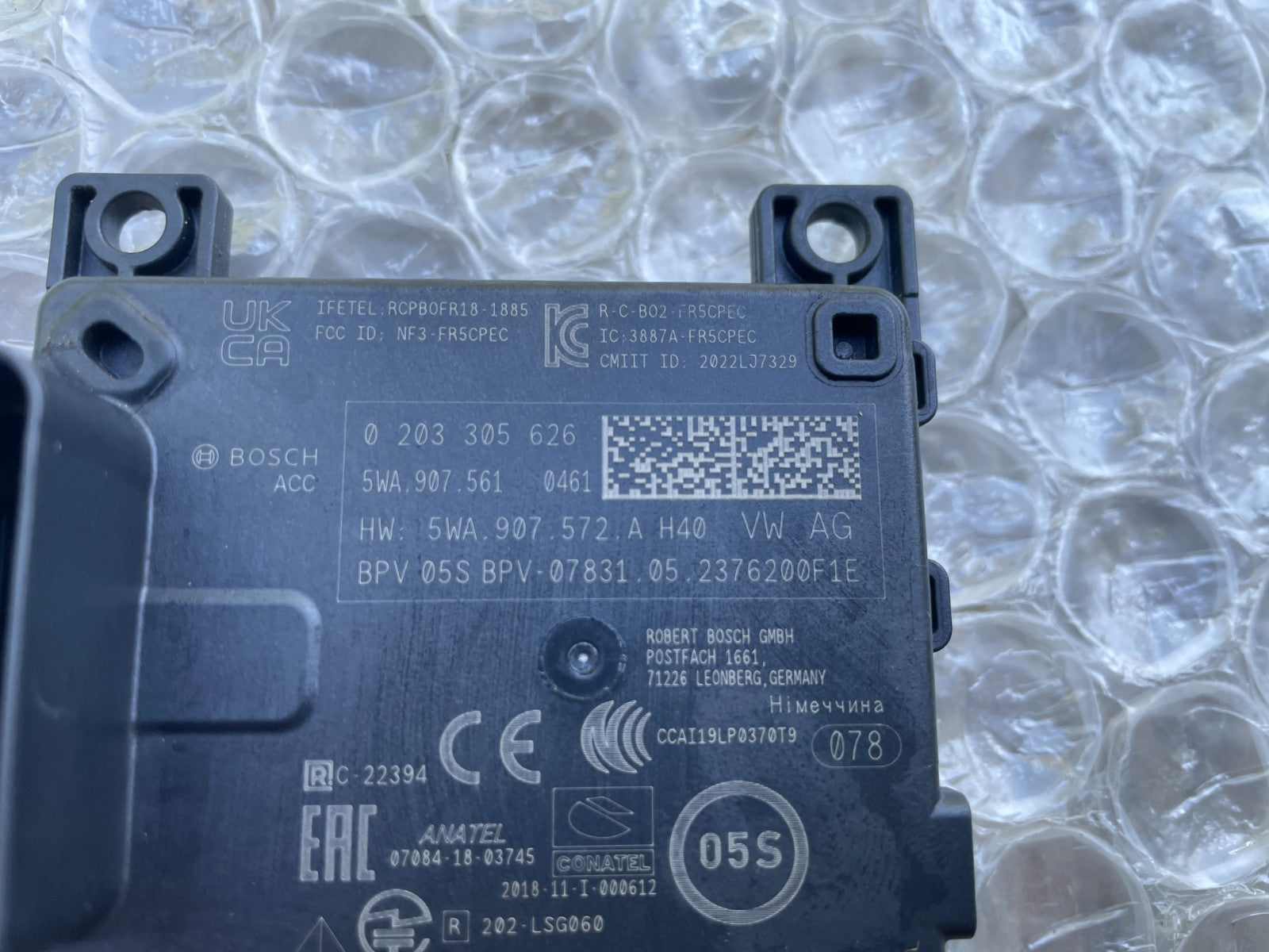 Original VW Audi Skoda Seat Radarsensor Steuergerät ACC 5WA9075611