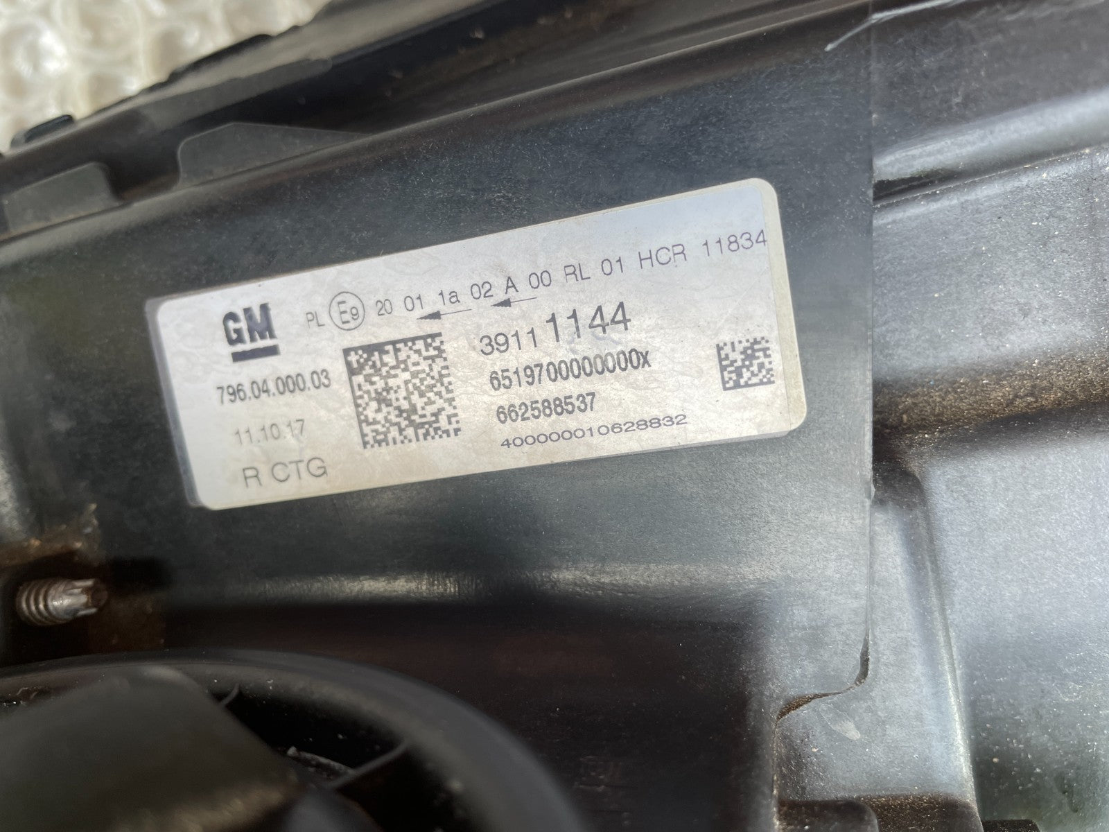 Original Opel Astra K LED Scheinwerfer rechts 3911114417