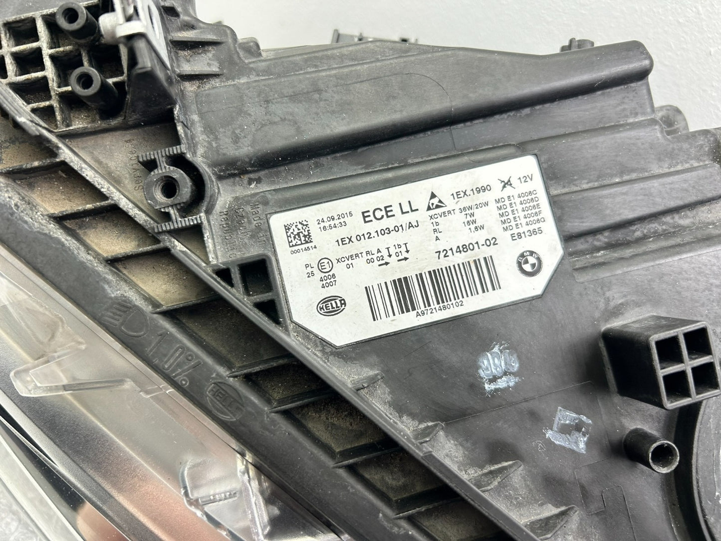 Original BMW 3er F30 F31 LED Scheinwerfer links 72148017