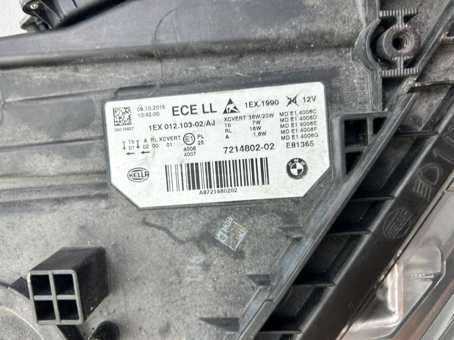 Original BMW 3er F30 F31 LED Scheinwerfer rechts 72148023