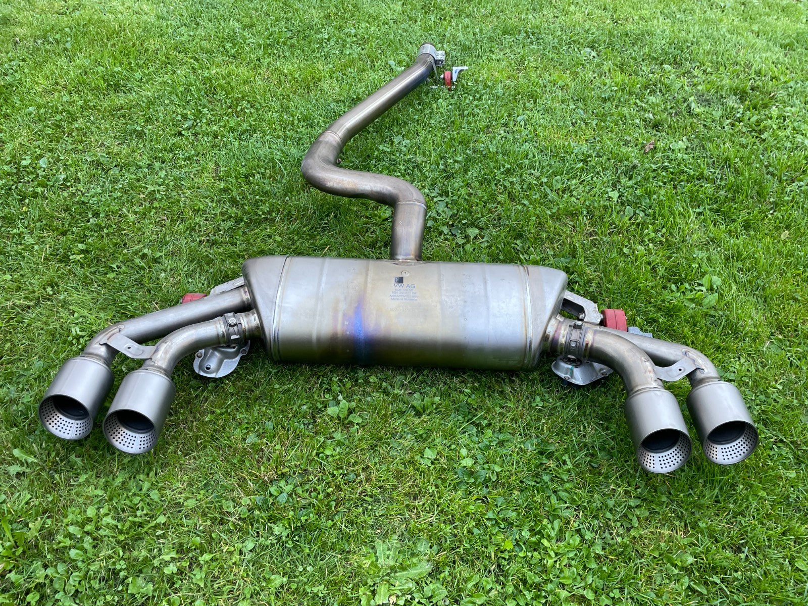 Original VW Golf 7 R Troc Akrapovic Abgasanlage Auspuff Titan 5Q6253611DK6