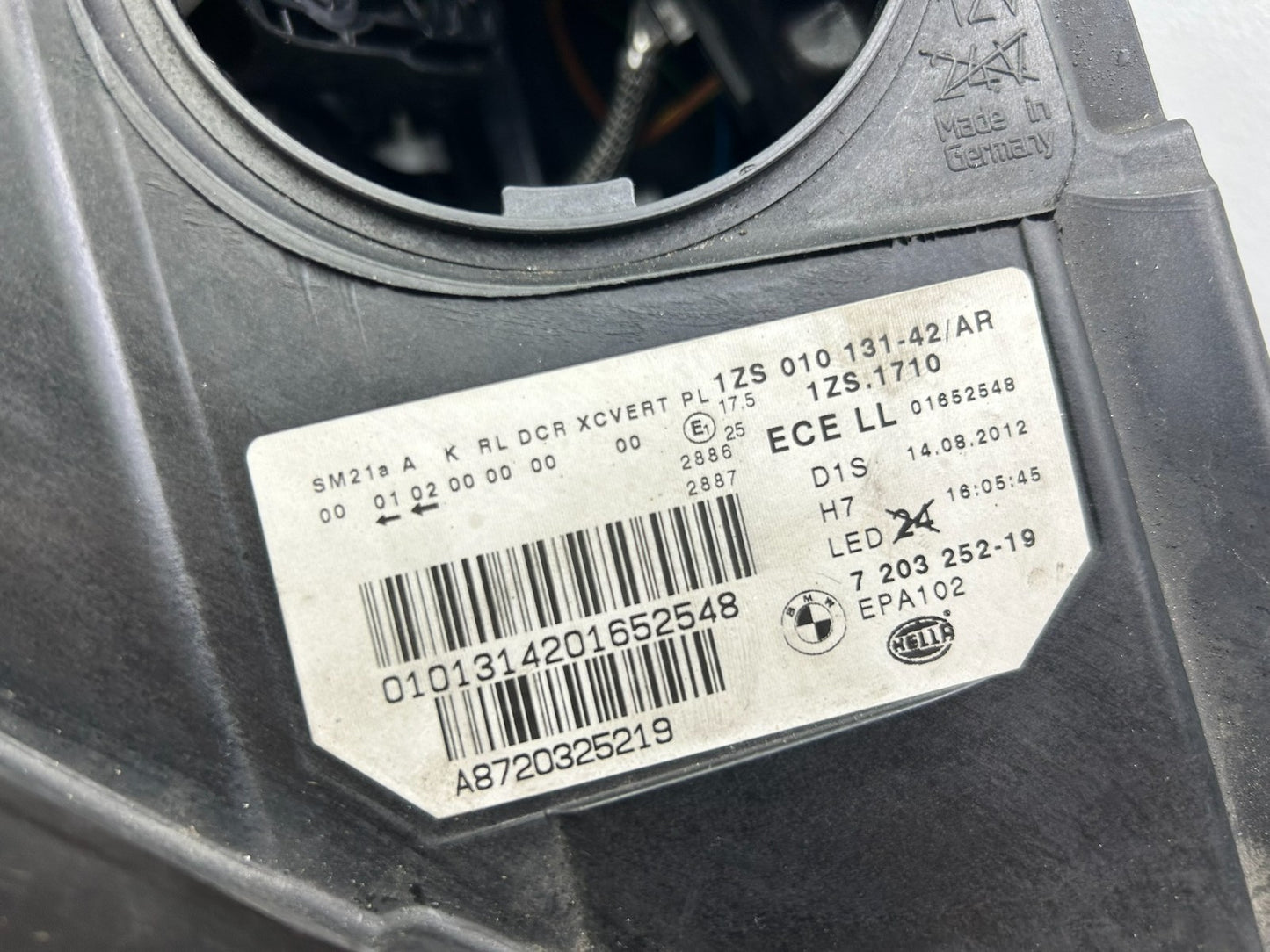 Original BMW 5er F10 F11 Xenon Scheinwerfer rechts 72032524