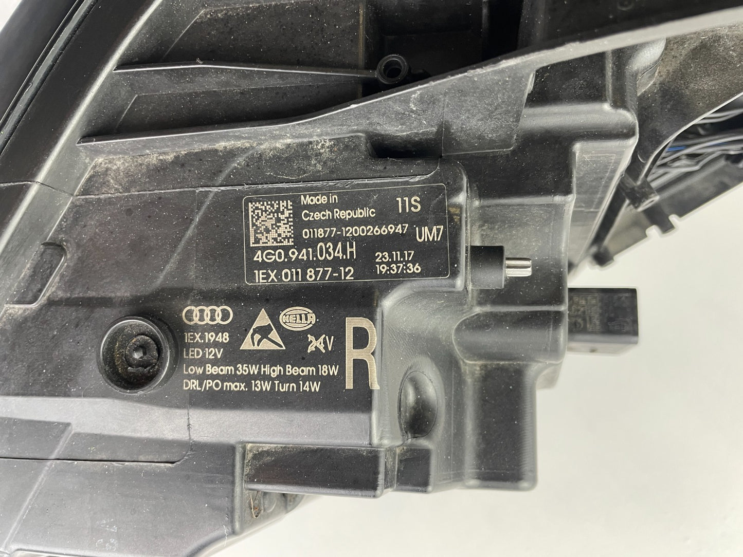 Original Audi A6 C7 4G LED Scheinwerfer rechts Steuergerät 4G0941034H13