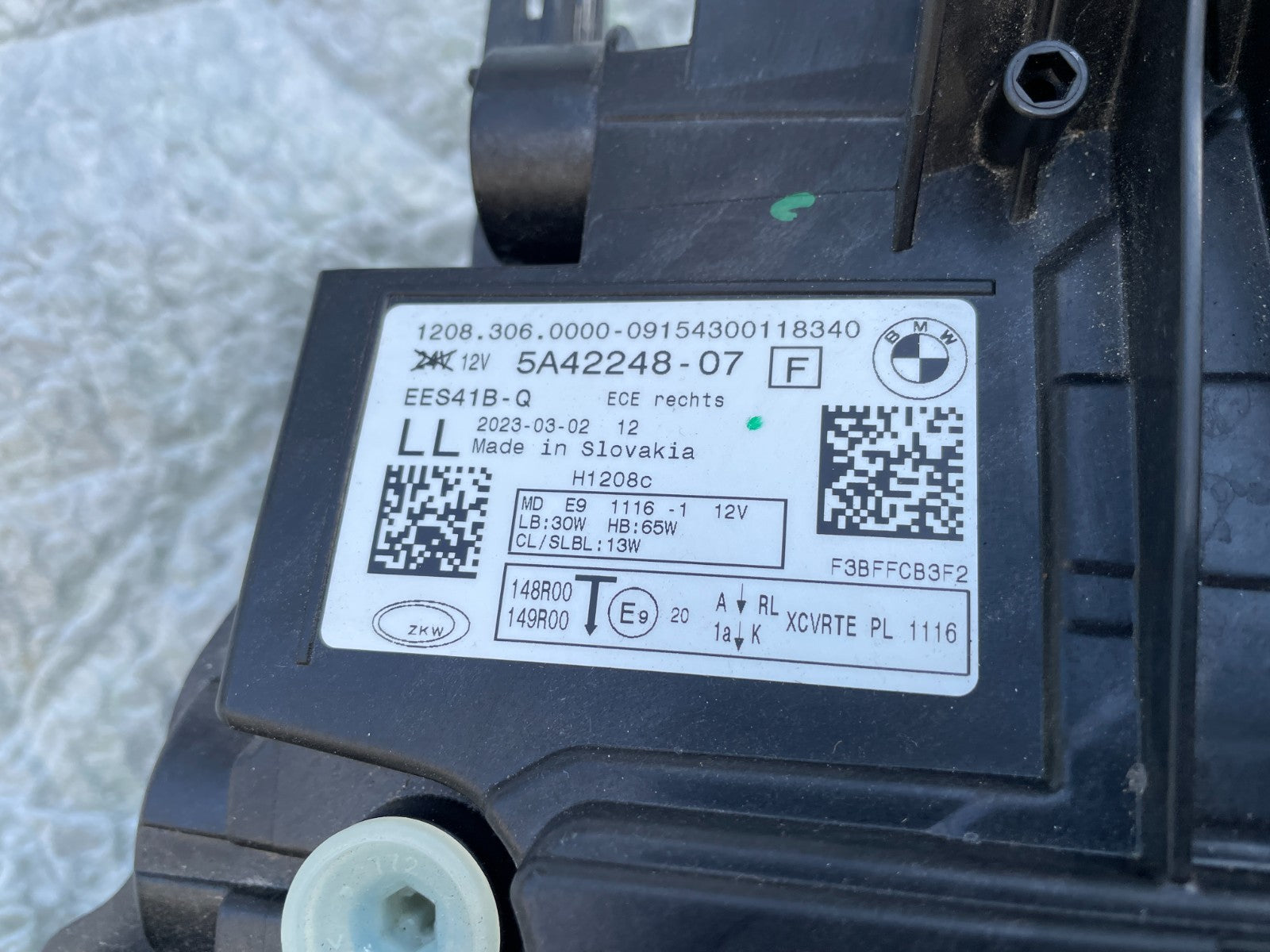 Original BMW 2er U06 LED Scheinwerfer rechts 5A422486