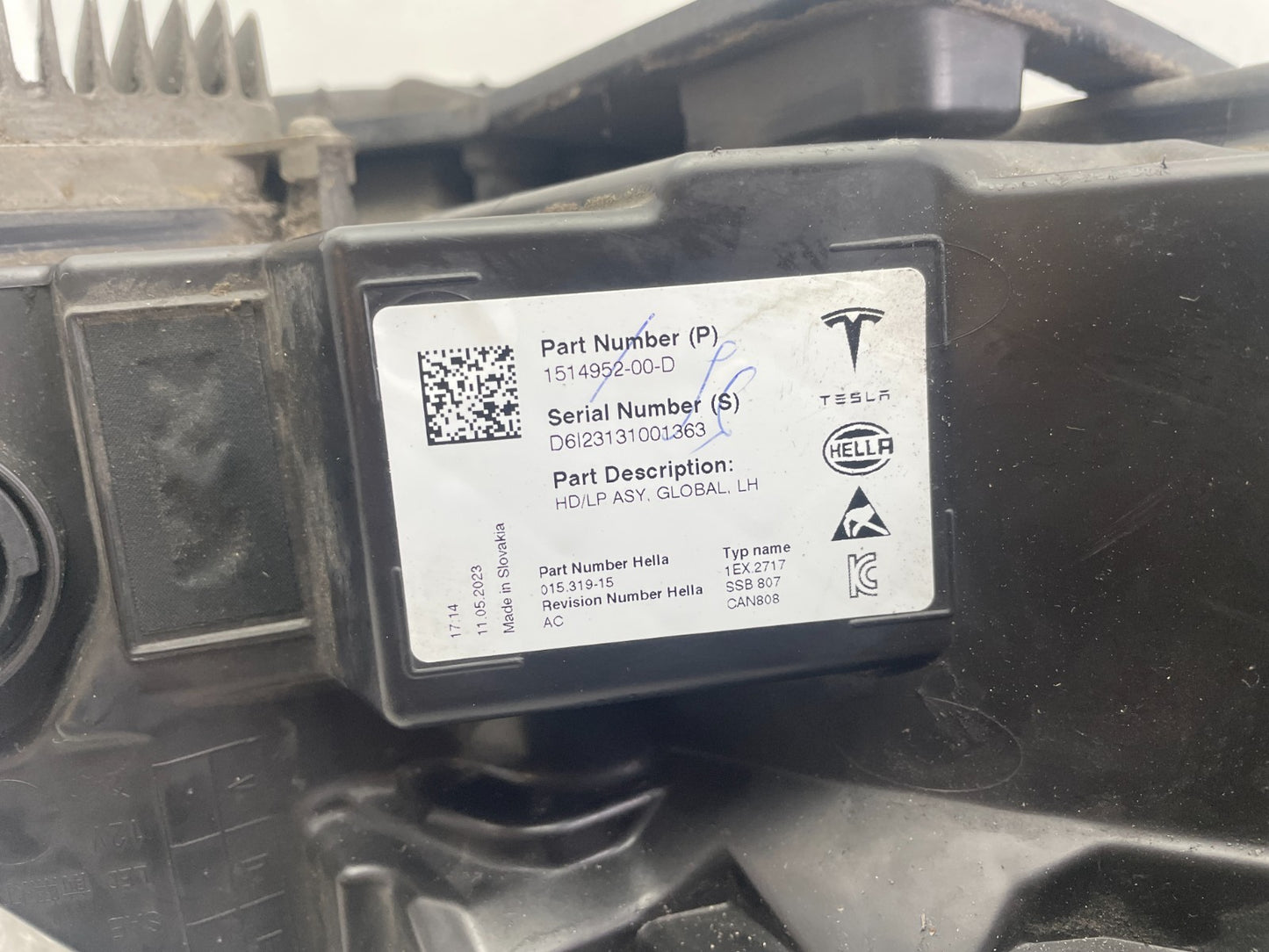 Original Tesla Model 3 LED Scheinwerfer links 1514952-00-D4