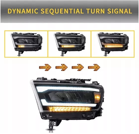 Set Scheinwerfer links + rechts LED für DODGE RAM 1500 2019-2021 VLAND4