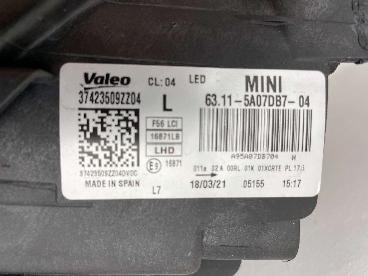 Original Mini Clubmann F56 LCI LED Scheinwerfer links 5A07DB75