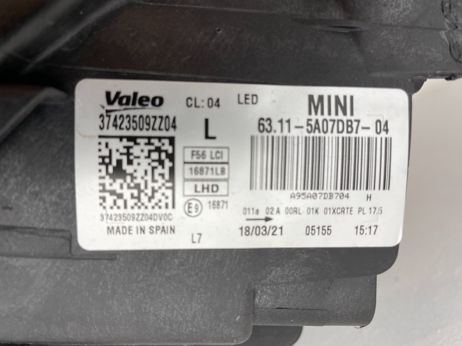 Original Mini Clubmann F56 LCI LED Scheinwerfer links 5A07DB75