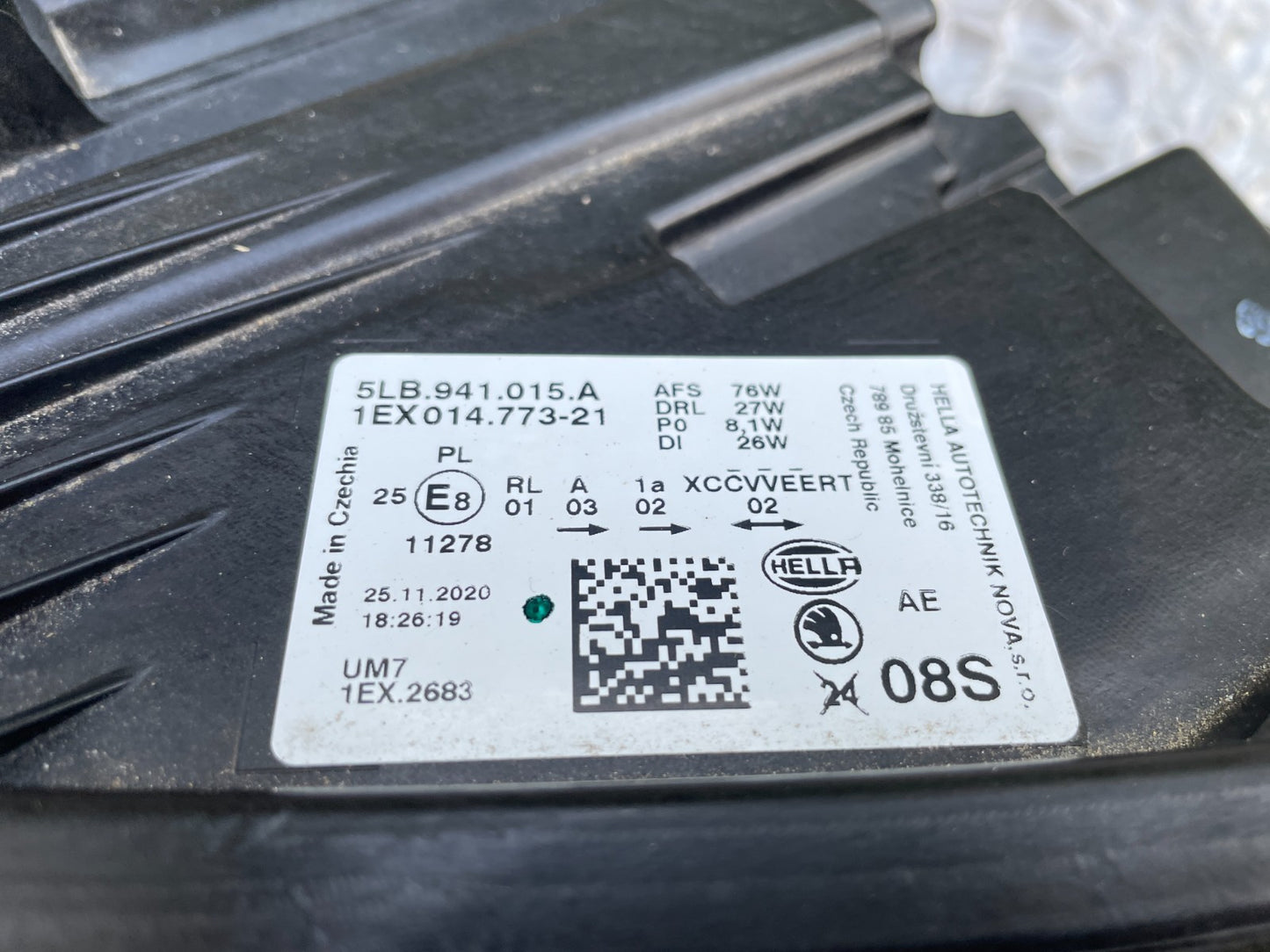 Original Skoda Enyaq 5LB LED Scheinwerfer rechts 5LB9410156