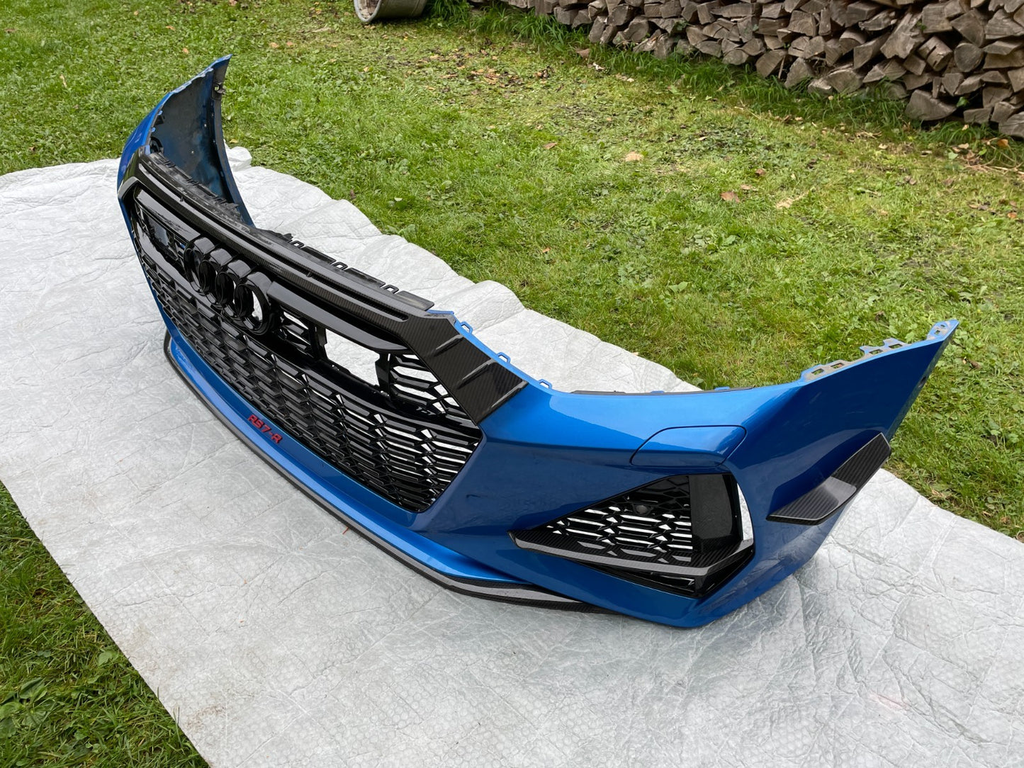 Original Audi RS7-R Abt 4K C8 Carbon Stoßstange Stoßfänger Front Bumper 20190
