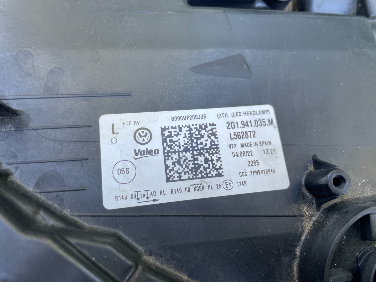 Original VW Polo VI GTI IQ LED Scheinwerfer links 2G1941035M6