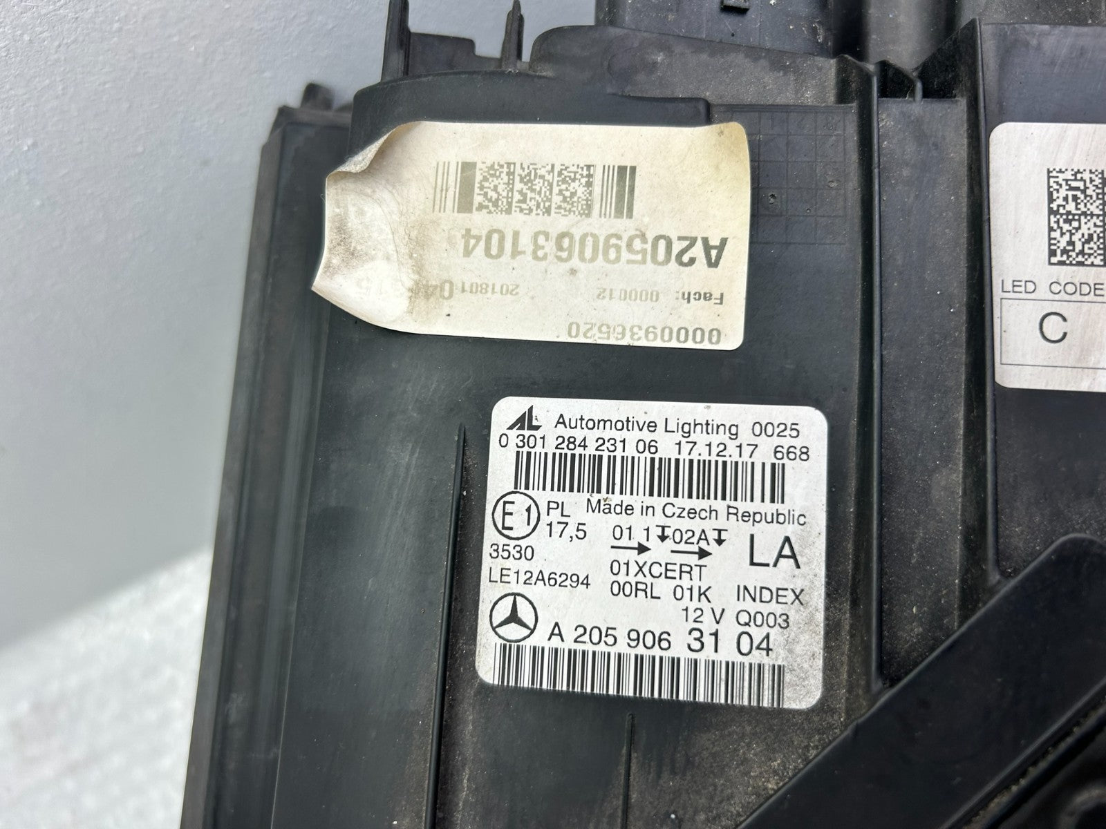 Original Mercedes C-Klasse W205 LED Scheinwerfer links A20590631044