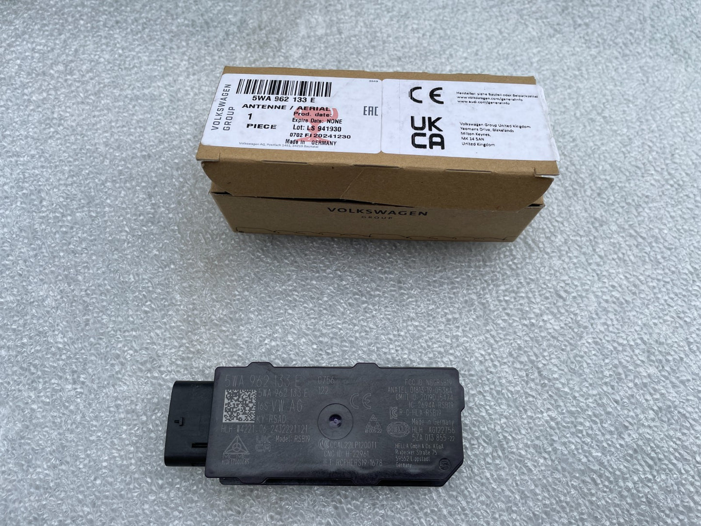 Original VW Audi Seat Skoda Antenne Steuergerät Keyless Kessy 5WA962133E0