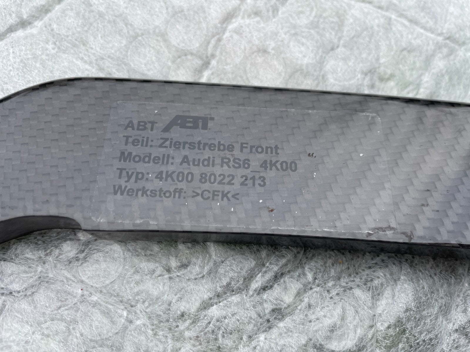 Original Audi RS7-R Abt 4K C8 Carbon Stoßstange Stoßfänger Front Bumper 201912