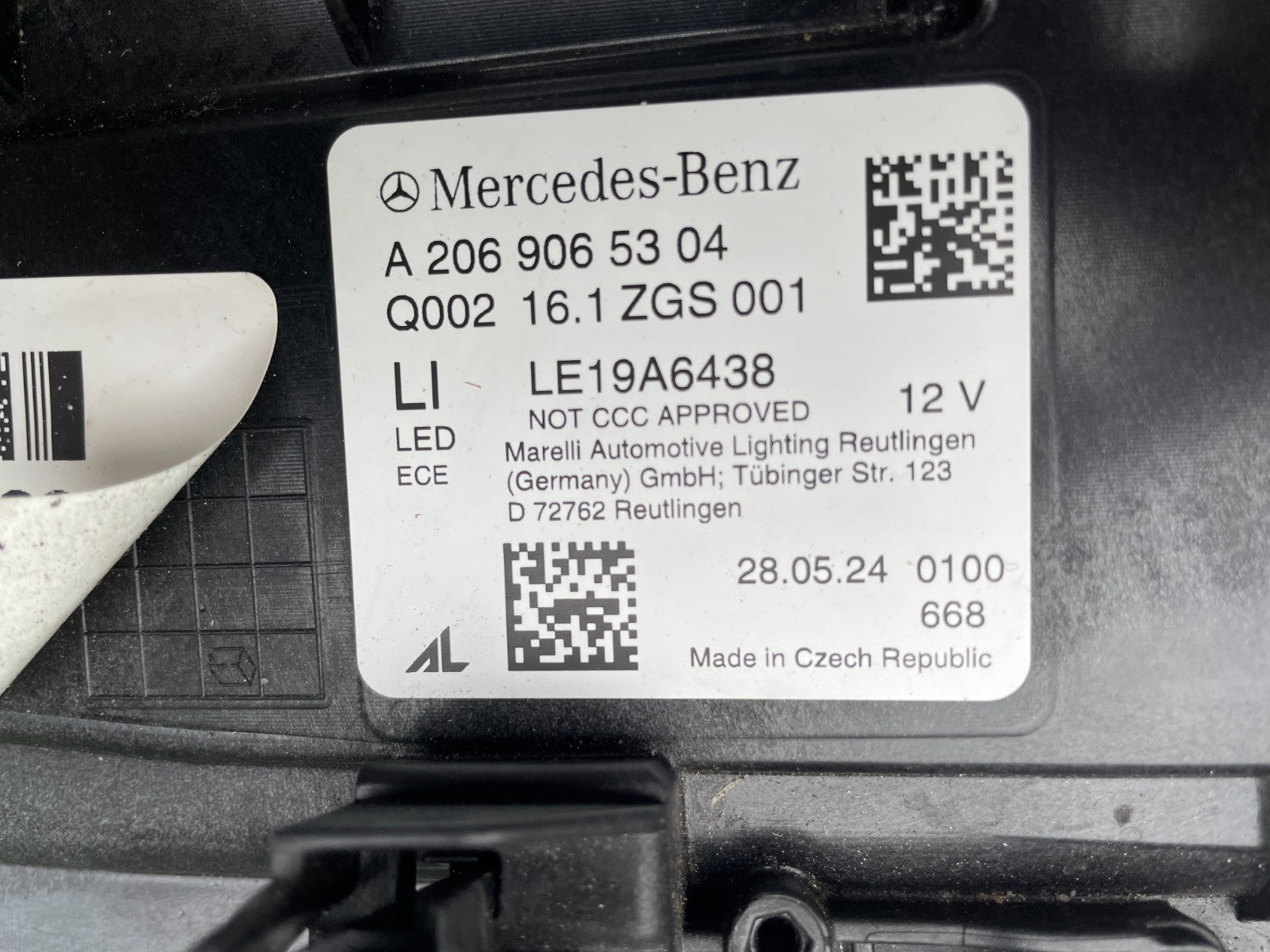 Original Mercedes C W206 Scheinwerfer links A20690653044