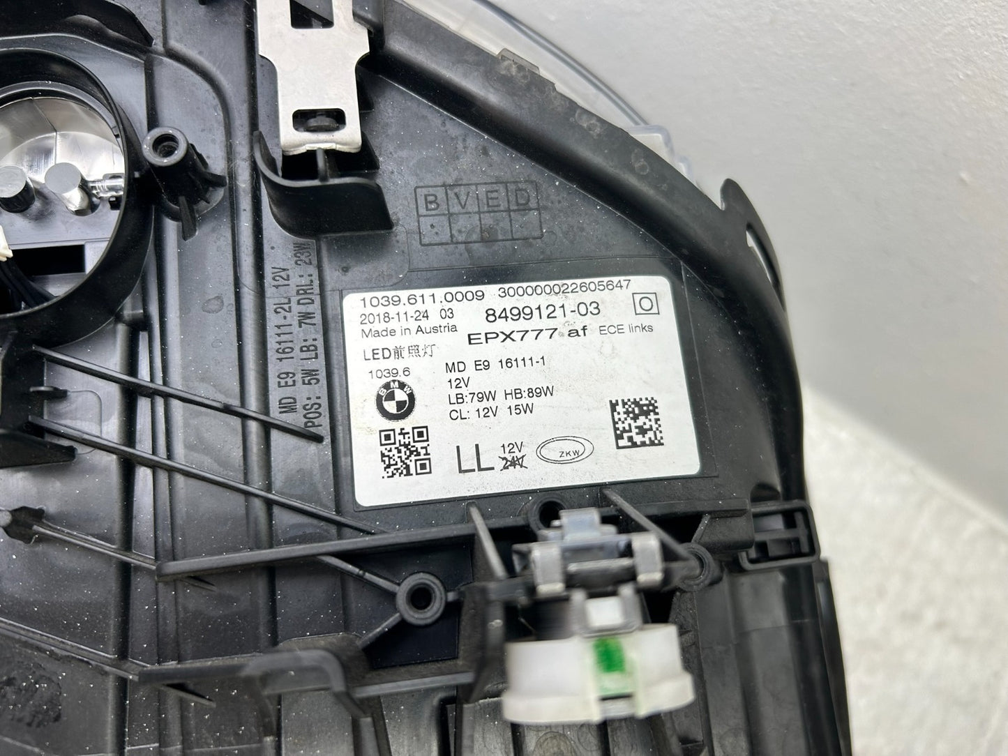 Original BMW 5er G30 G31 LED Scheinwerfer links 849912110