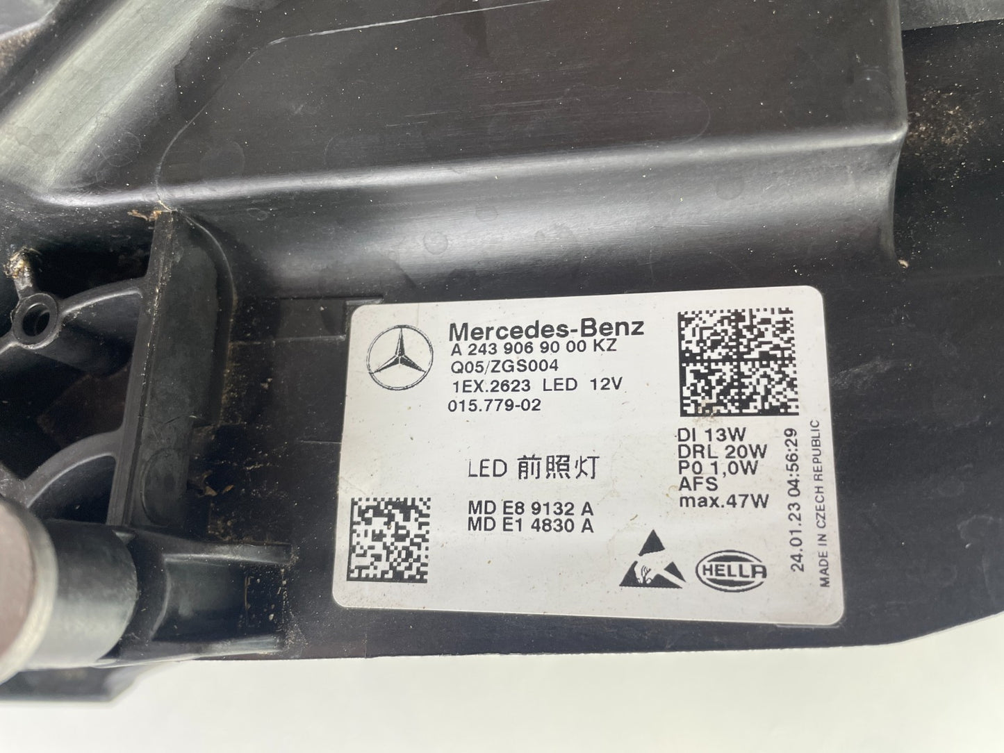 Original Mercedes EQB EQA W243 LED Scheinwerfer rechts A24390690005