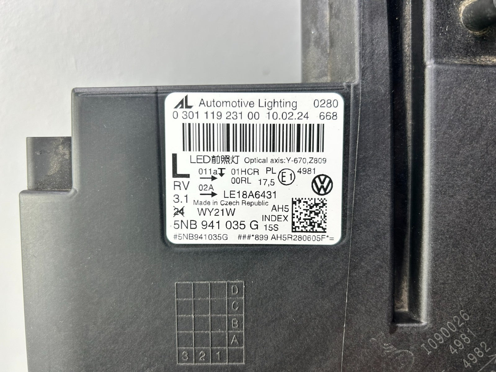 Original VW Tiguan 5NA LED Scheinwerfer links 5NB941035G4