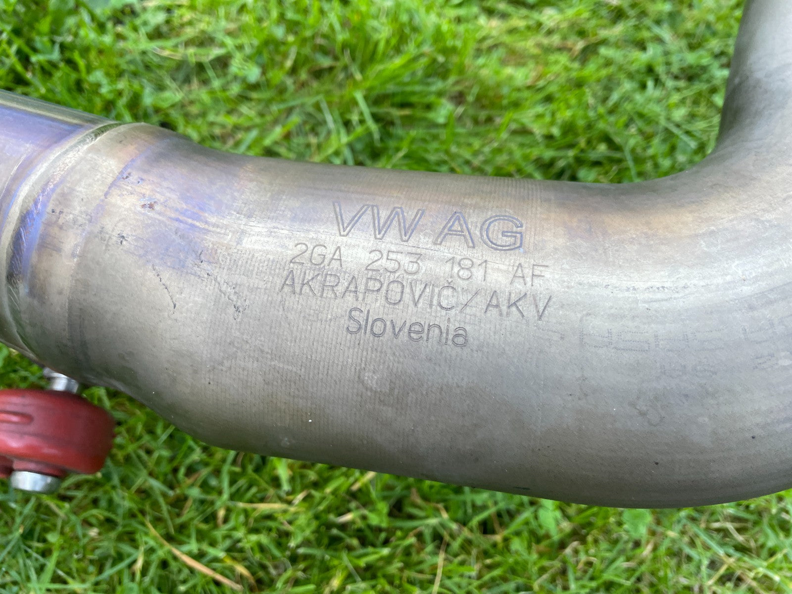 Original VW Golf 7 R Troc Akrapovic Abgasanlage Auspuff Titan 5Q6253611DK14