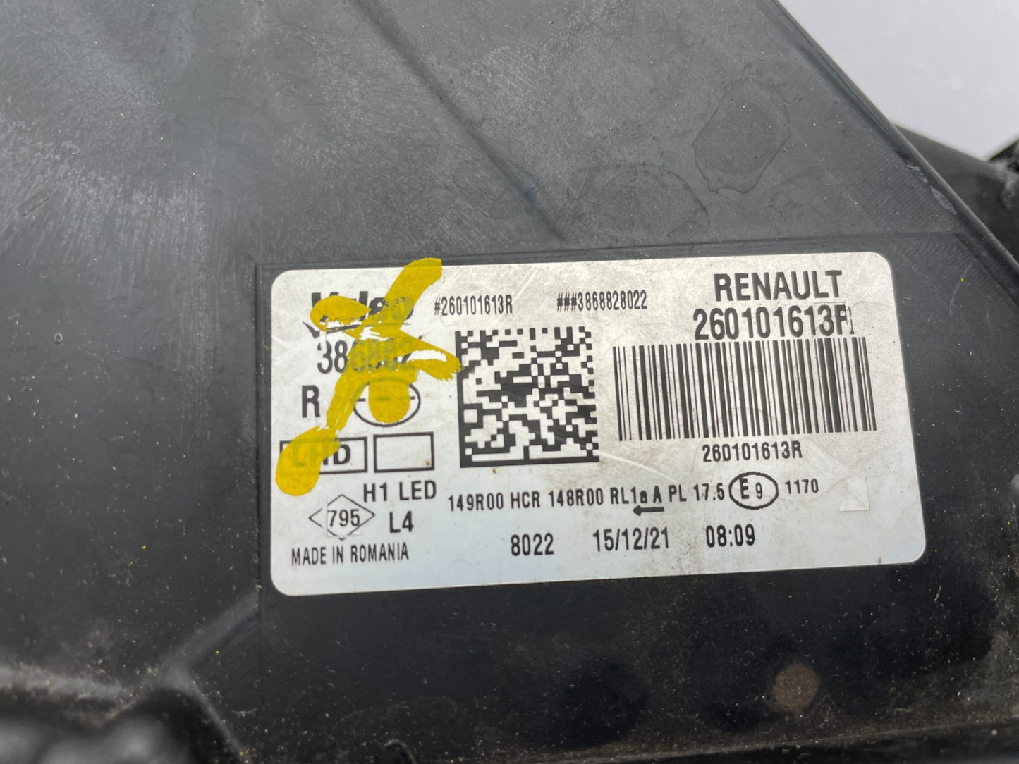 Original Dacia Duster LED Scheinwerfer rechts 260101613R3