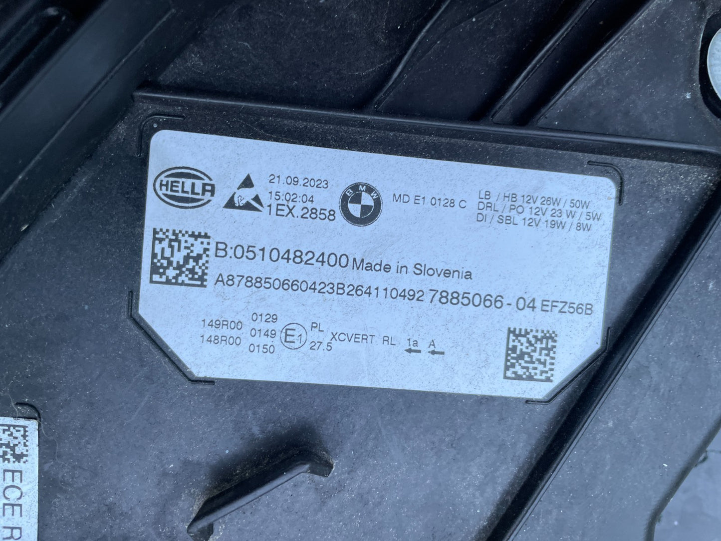 Original BMW 3er G20 G21 LED Scheinwerfer rechts SHADOW 78850664