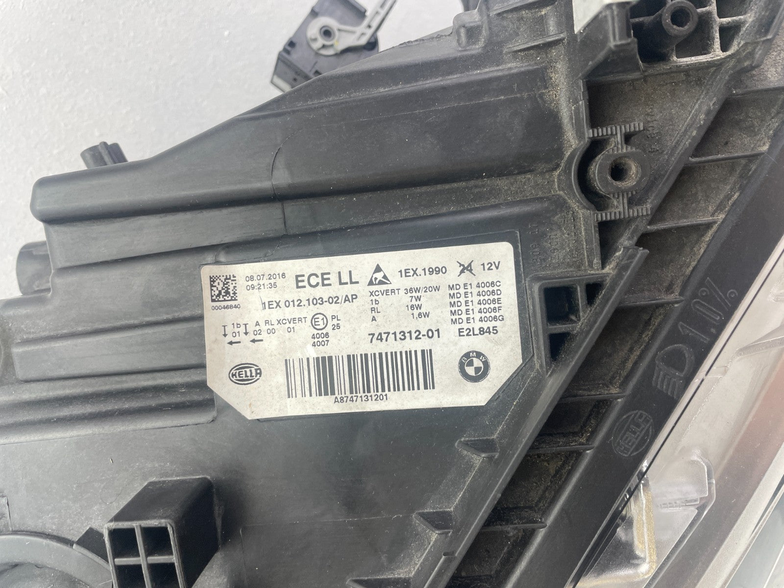 Original BMW F30 F31 LED Scheinwerfer Adaptive rechts 74713124