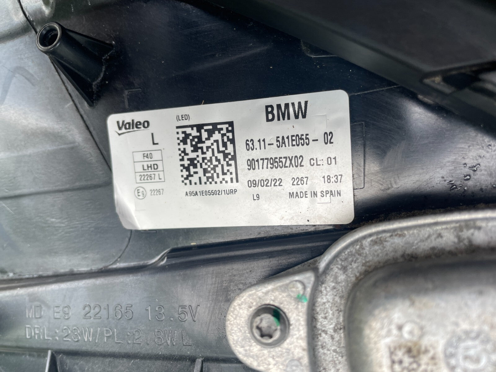 Original BMW 1er F40 Led Scheinwerfer links 5A1E0553