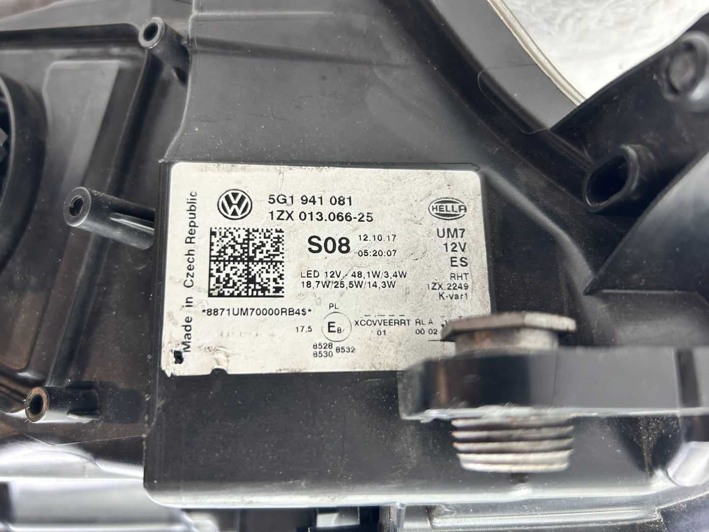 Original VW Golf 7 VII 5G LED Scheinwerfer rechts 5G19410819