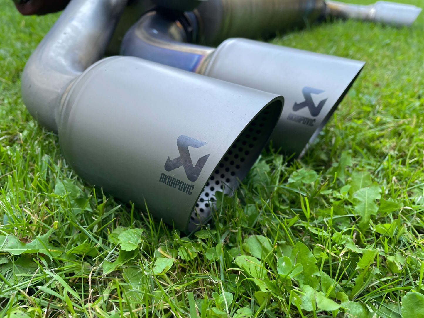 Original VW Golf 7 R Troc Akrapovic Abgasanlage Auspuff Titan 5Q6253611DK3