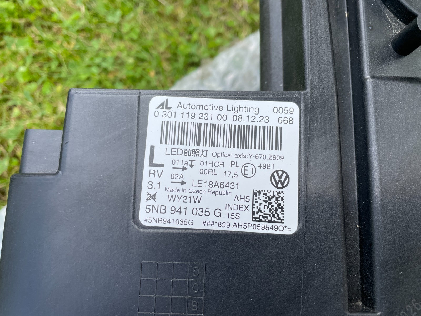 Original VW Tiguan 5NA LED Scheinwerfer links 5NB941035G6