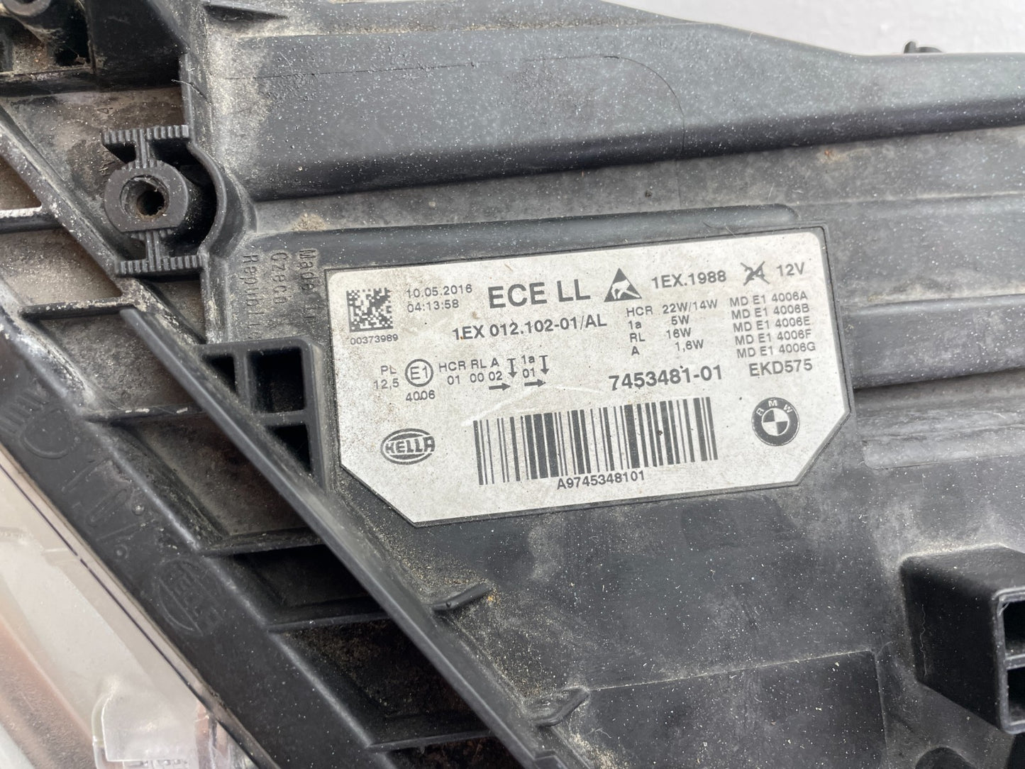 Original BMW 3er F30 F31 LED Scheinwerfer links 74534815