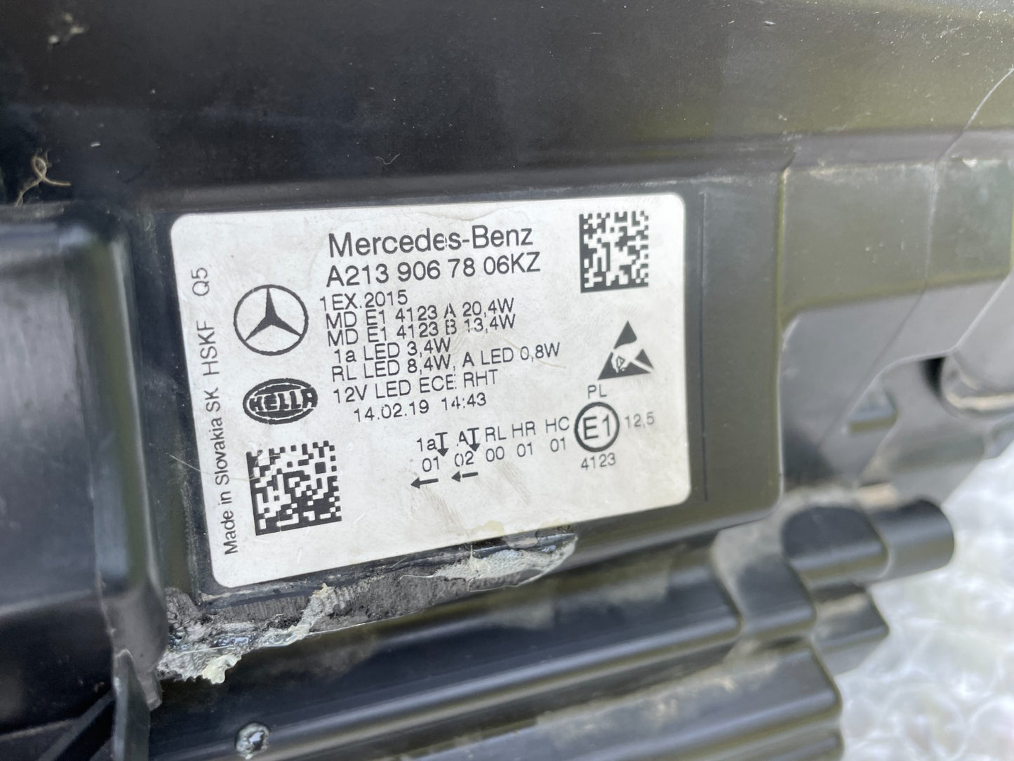 Original Mercedes E-Klasse W213 LED Scheinwerfer rechts A21390678067