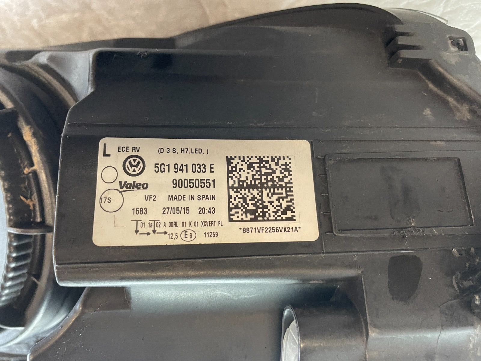 Original VW Golf 7 VII Xenon Scheinwerfer links 5G1941033E5