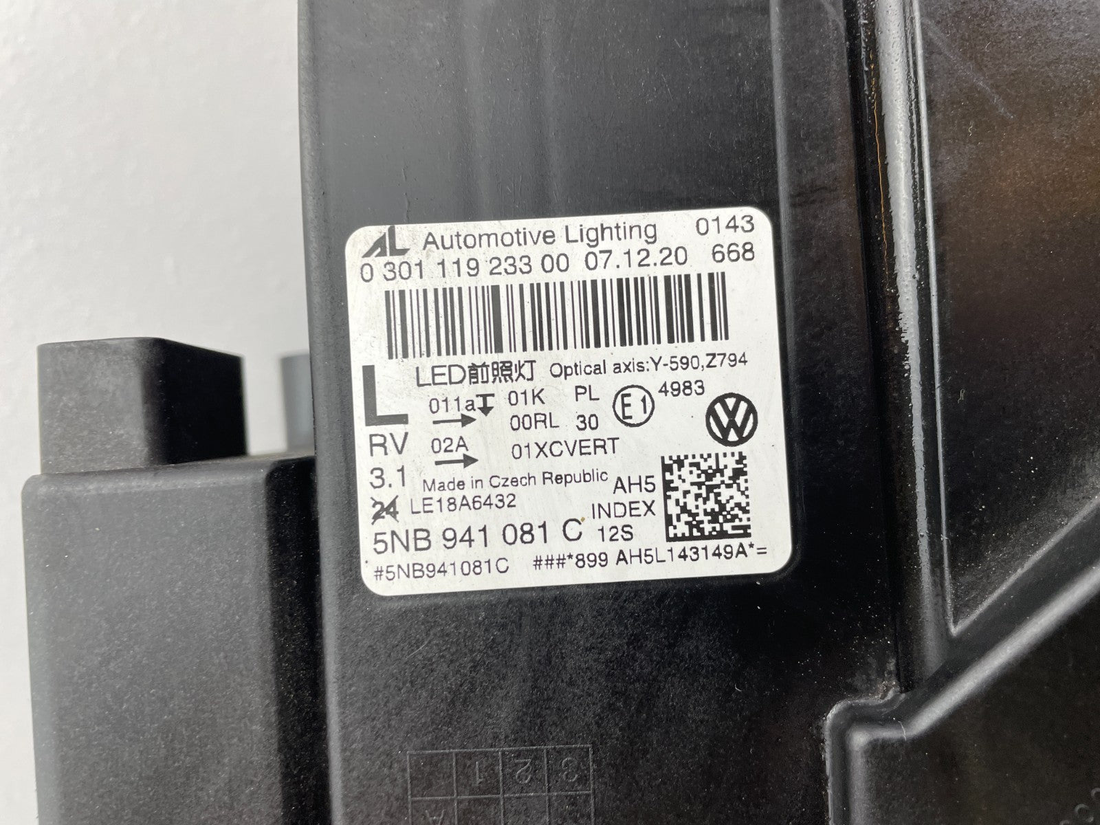 Original VW Tiguan LED Scheinwerfer IQ Light links 5NB941081C6