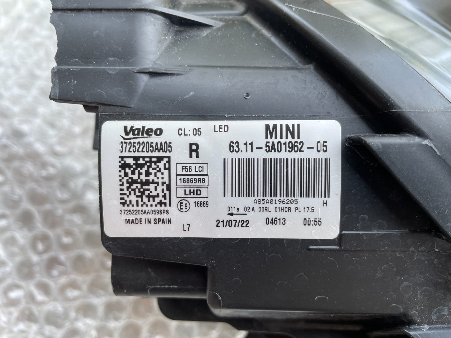 Original Mini F55 F56 F57 LED Scheinwerfer rechts 5A0196212