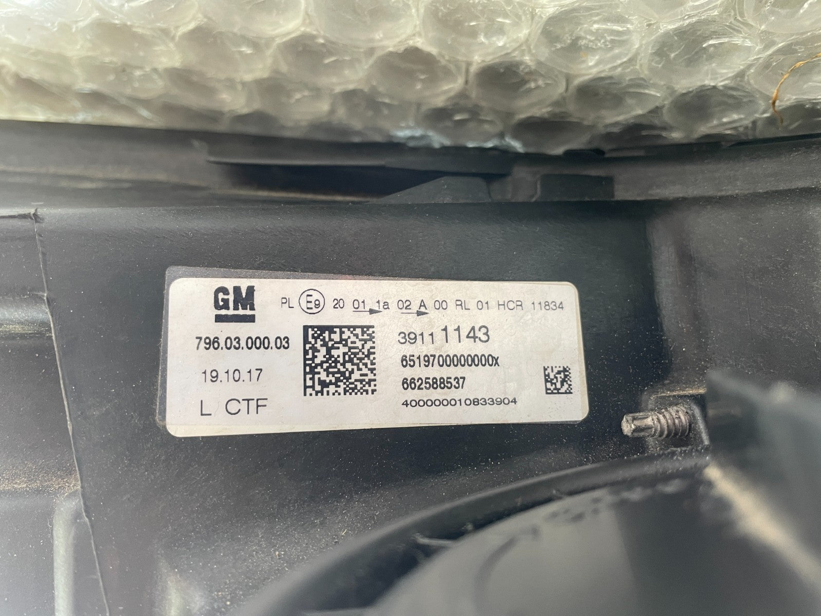 Original Opel Astra K LED Scheinwerfer links 391111439