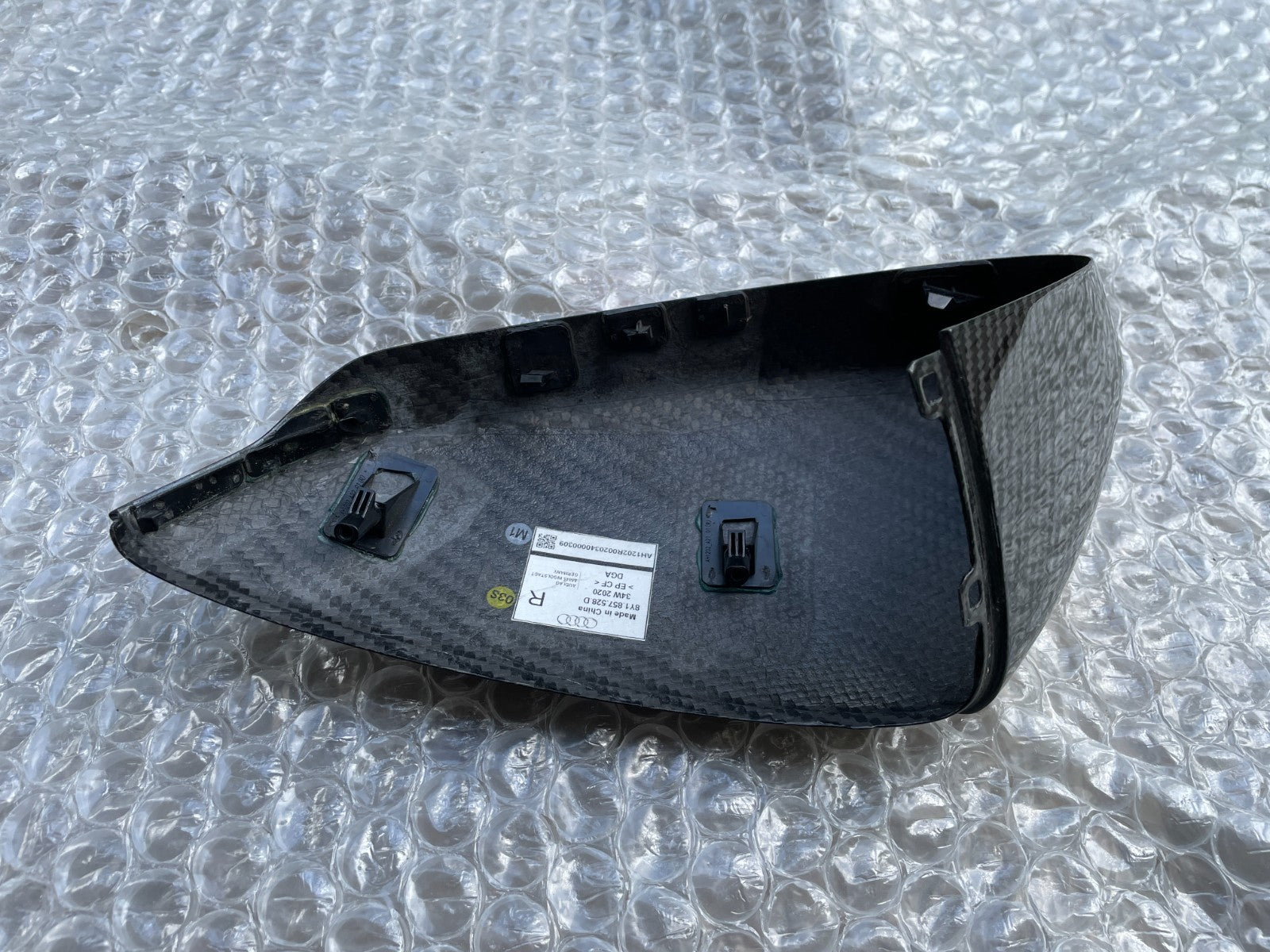 Original Audi A3 S3 RS3 8Y Carbon Spiegelkappe rechts 8Y1857528D3