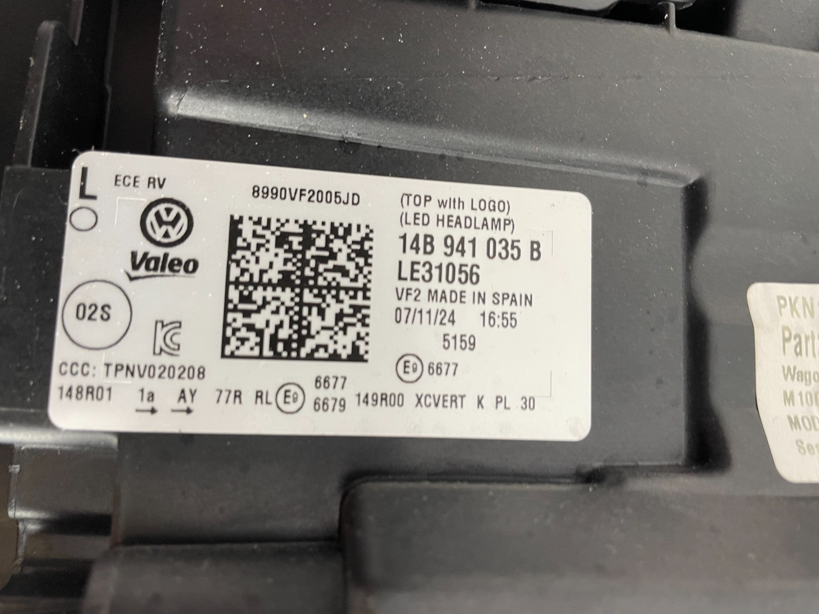 Original VW ID7 ID.7 IQ LED Scheinwerfer links 14B941035B16