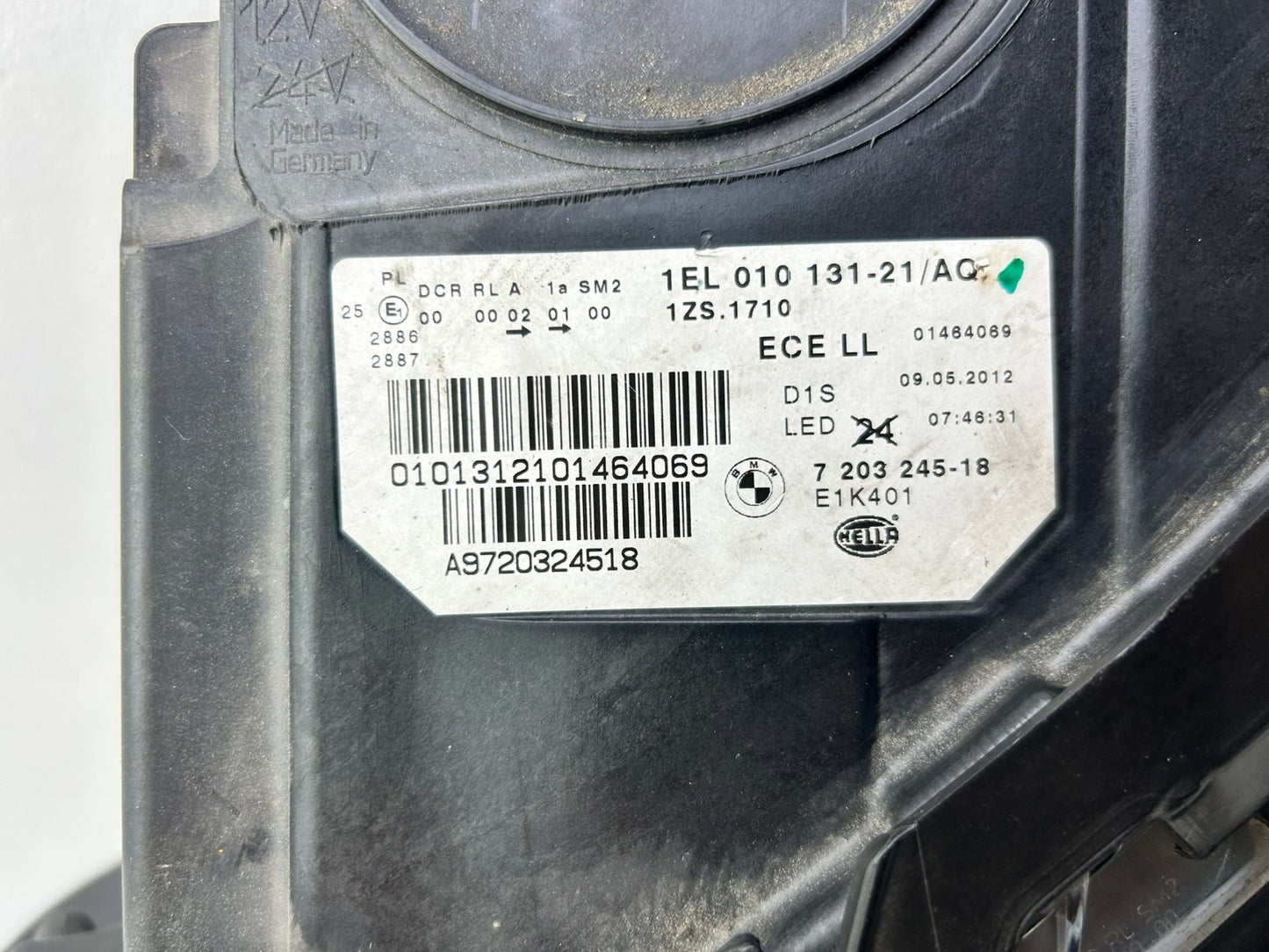 Original BMW 5er F10 F11 Xenon Scheinwerfer links 72032454