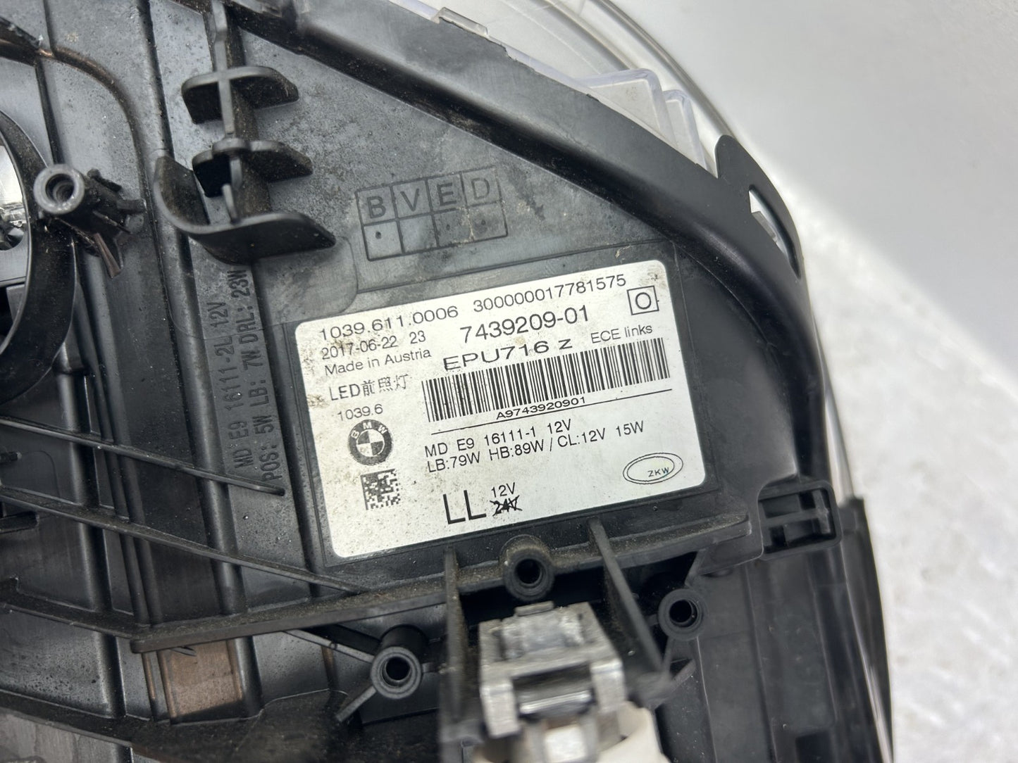 Original BMW 5er G30 G31 M5 Adaptive LED Scheinwerfer links 74392096