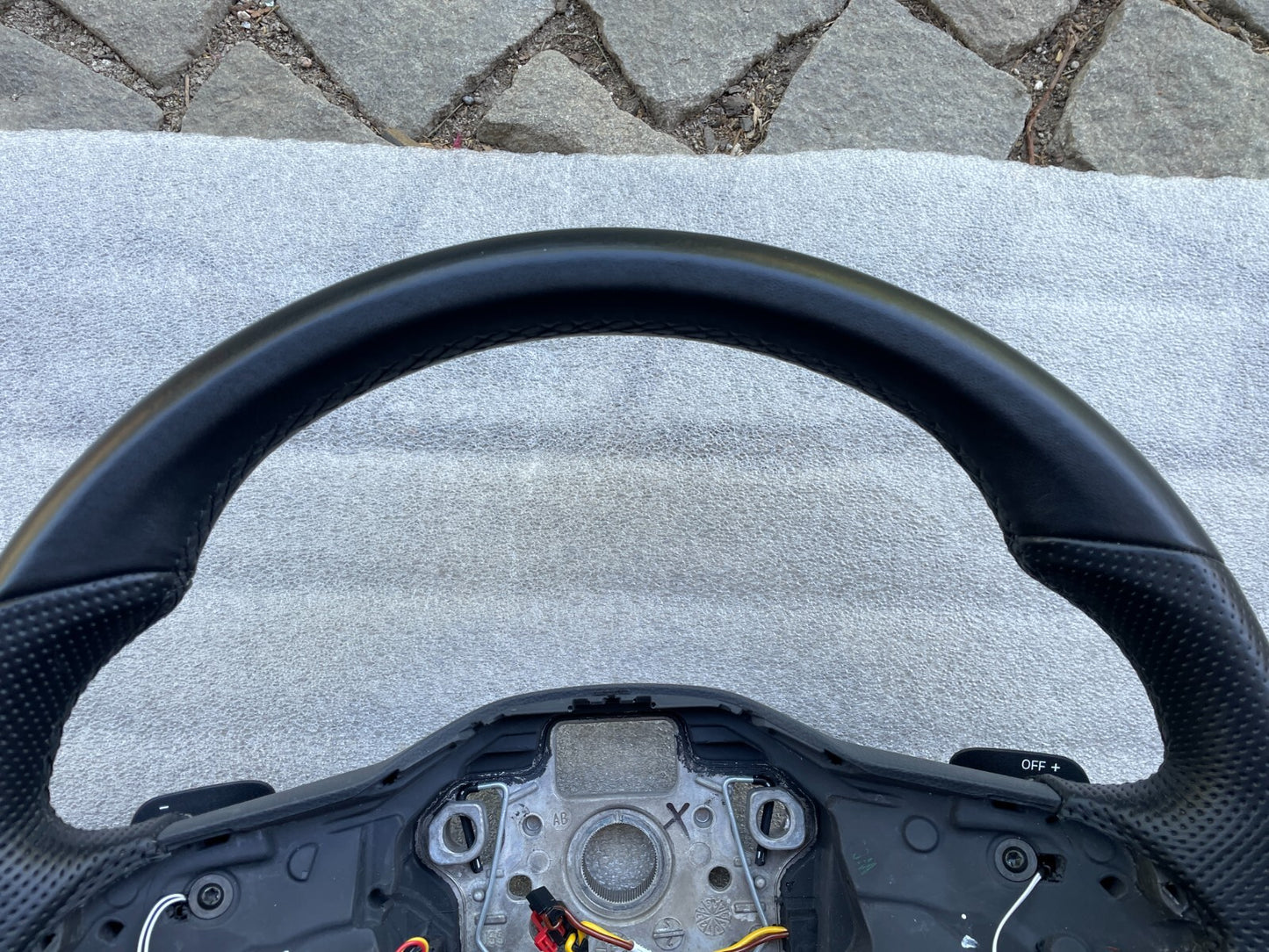 Original VW Golf 8 VIII Mk8 Leder Lenkrad Multifunktion Schaltwippen 5H0959542J4