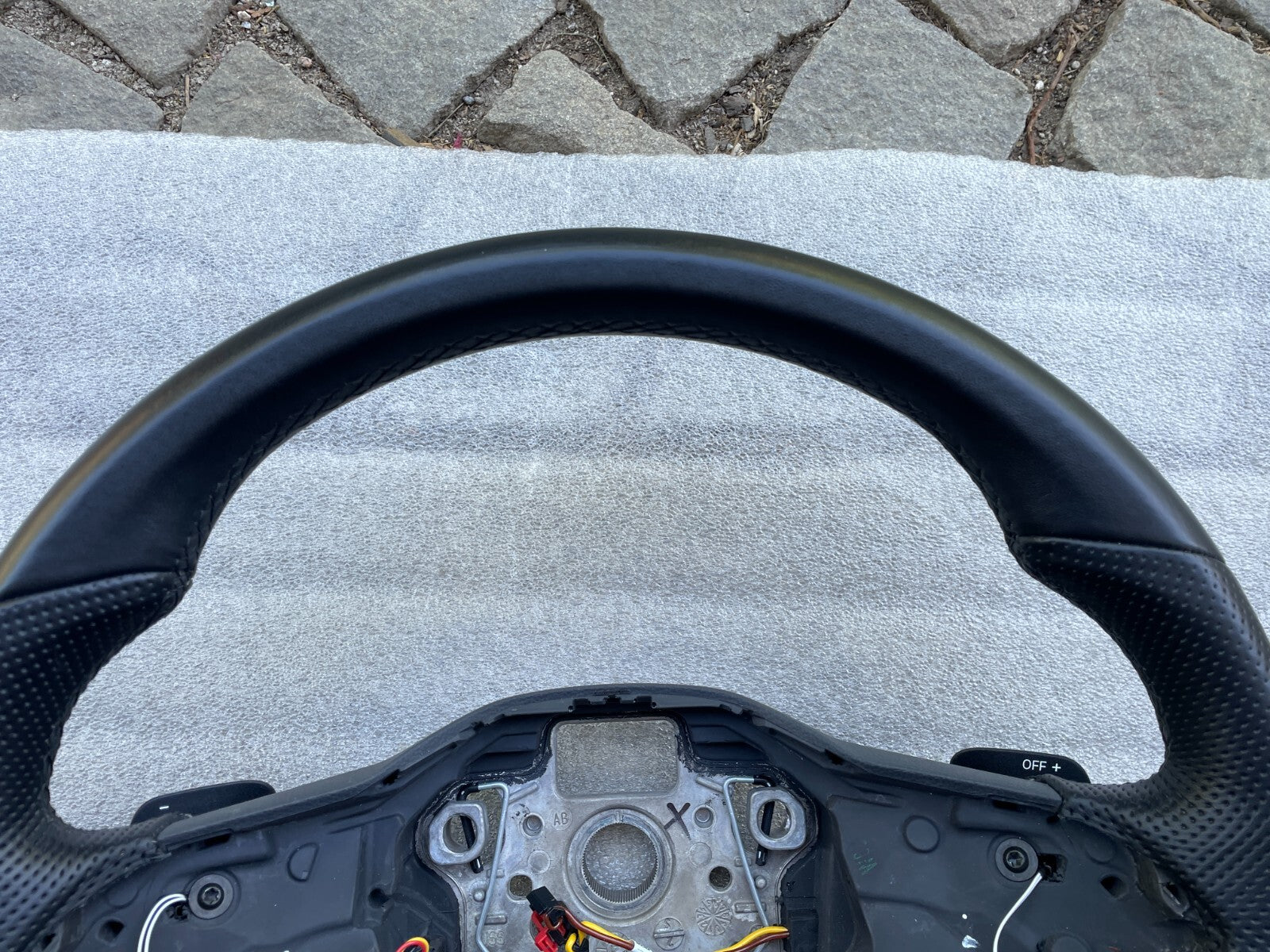 Original VW Golf 8 VIII Mk8 Leder Lenkrad Multifunktion Schaltwippen 5H0959542J4