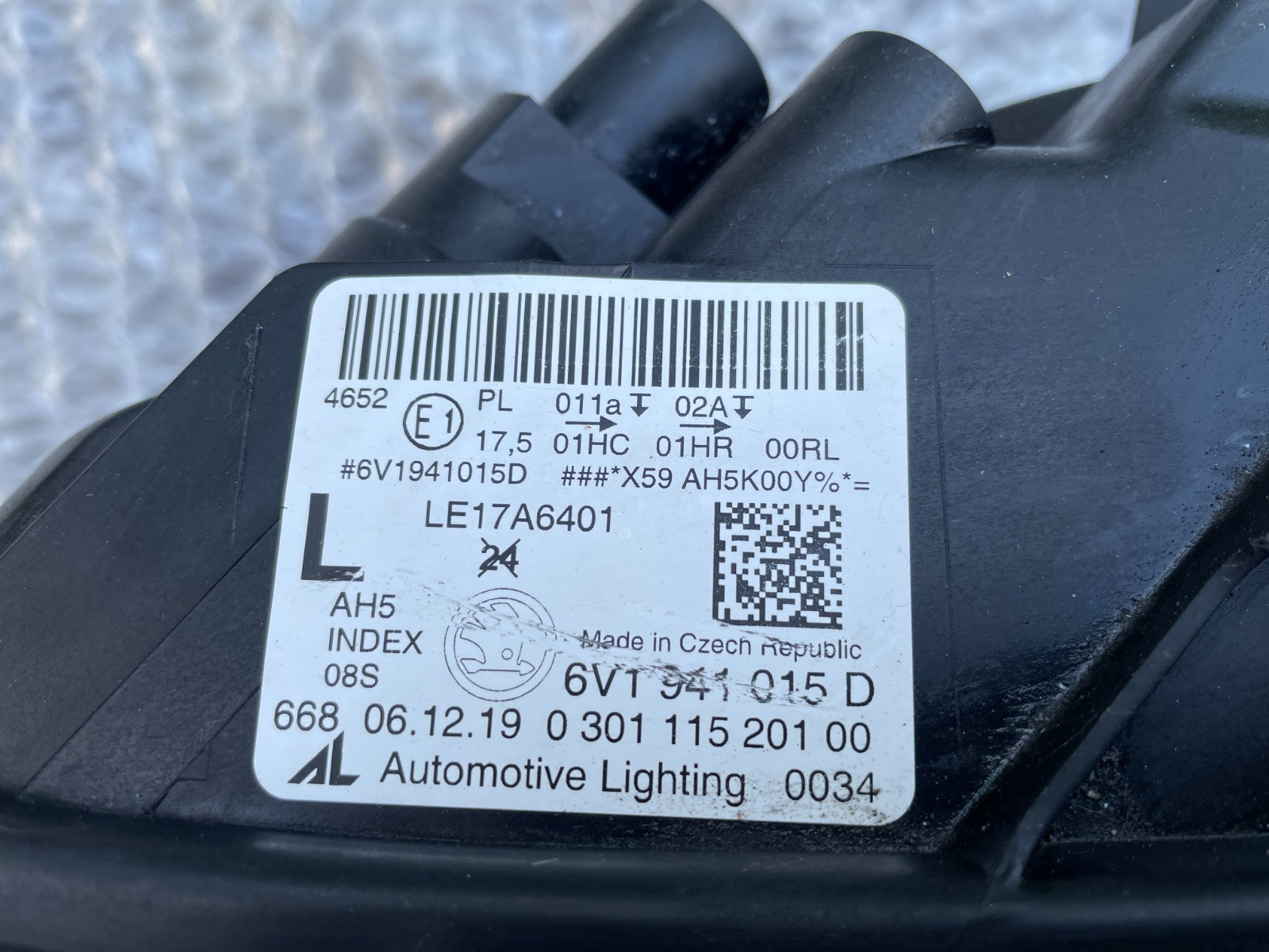 Original Skoda Fabia LED Scheinwerfer links 6V1941015D5