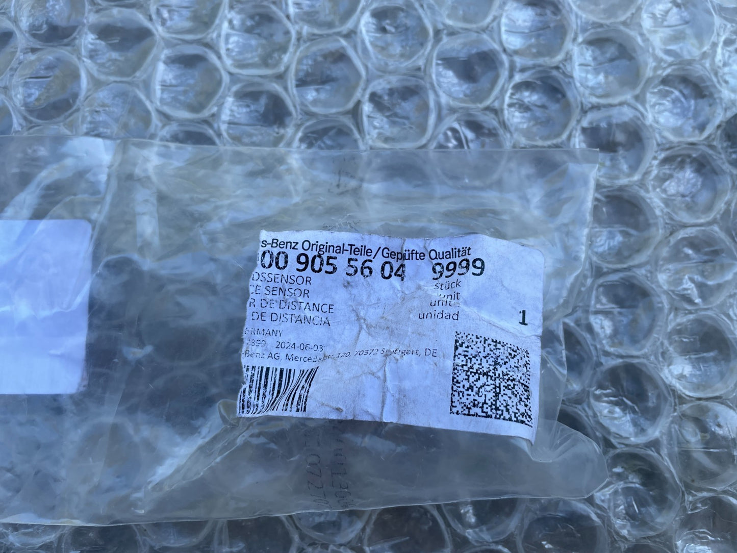 Original Mercedes Parktronik Sensor PDC PTS W22 W212 schwarz A00090556043